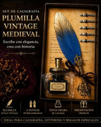 Set de plumillas Vintage con 6 puntas y tinta liquida