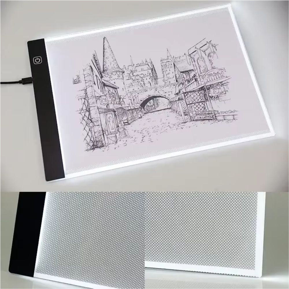 Tablero de luz led para dibujo A4
