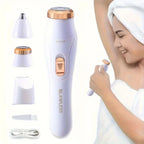 Depiladora Eléctrica Recargable 3 en 1 Multifuncional para Mujer