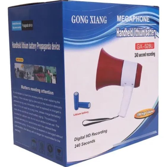 Megafono portátil recargable profesional con Bluetooth