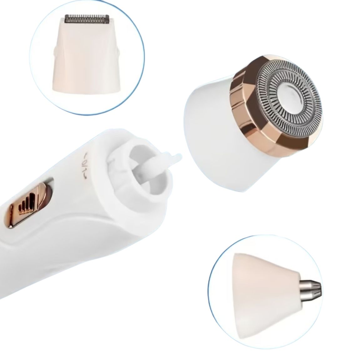 Depiladora Eléctrica Recargable 3 en 1 Multifuncional para Mujer