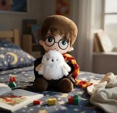 ⚡🧙‍♂️ Peluche Harry Potter con Hedwig – 26 cm 🦉✨