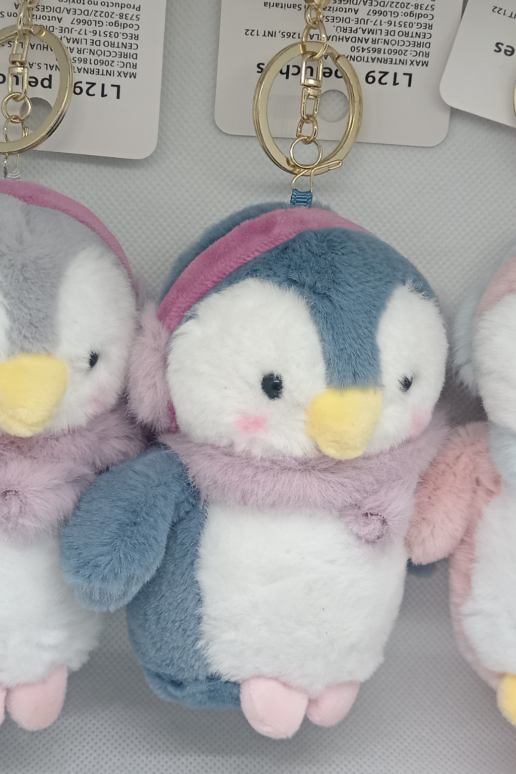 Llaveros de peluches de animales kawaii